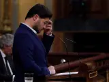 El diputado de ERC Gabriel Rufián en el pleno del Congreso.