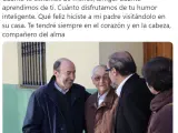 Publicación del presidente de Aragón, Javier Lambán en Twitter