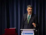 Xavier García Albiol durante su intervención tras ser proclamado alcalde de Badalona, este martes