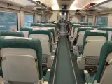 Interior de un Alvia de Renfe que cubre el trayecto Gij&oacute;n-Madrid.