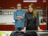 Sergi Arola y Begoña Rodrigo, en 'La última cena', de Telecinco.