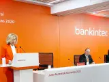 María Dolores Dancausa, CEO de Bankinter, en la junta de accionistas del pasado viernes.