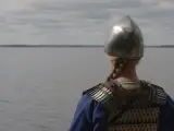 Una recreación de la guerrera vikinga.