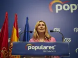 Ana Belltran del Partido Popular rueda de prensa