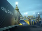 La tradicional carpa azul y amarilla del Cirque du Soleil, en Montreal, Canadá, en una imagen de archivo.