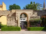 Vista del Real Alc&aacute;zar de Sevilla