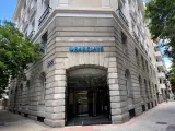 Fachada de una oficina de la entidad financiera Barclays ubicada en la calle José Abascal, 51, en Madrid (España), a 16 de junio de 2020.