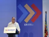 El eurodiputado Esteban González Pons interviene en el 13 Congreso del PP de València