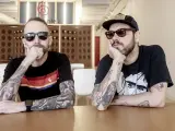 Los Chikos del Maíz, Toni y Nega en su entrevista por el estreno de su nuevo disco 'Comanchería', en Madrid, a 8 de octubre de 2019.