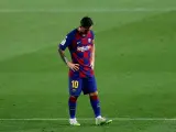 Messi, cabizbajo