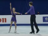 Ekaterina Alexandrovskaya y Harvey Winston, en el Mundial de 2017