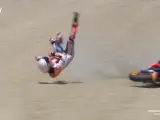 Caída de Márquez en el GP de España de MotoGP