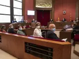 Acusados en el juicio de la Mesa del Parlament del 2017 en el TSJC, Lluís Corominas, Anna Simó, Ramona Barrufet, Lluís Guinó y Mireia Boya.