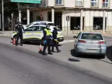 Control policial en El Ejido (Almería)