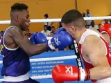 El boxeador español Youba Sissokho, en los Juegos Mediterráneos de Tarragona.