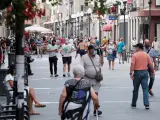 Imagen de la calle mayor de Triana de Las Palmas de Gran Canaria, este fin de semana.