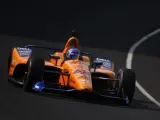 Fernando Alonso en la calificación de las 500 Millas de Indianápolis