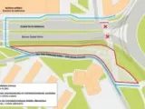 Las obras del BEI en Vitoria cerrarán desde el próximo lunes el paso peatonal y ciclista del Bulevar de Euskal Herria