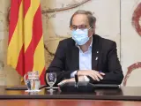 El presidente de la Generalitat Quim Torra, en el Consell Executiu