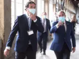 El presidente de la patronal CEOE, Antonio Garamendi, y el de los autónomos, Lorenzo Amor.