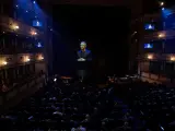 El actor Antonio Banderas habla por videoconferencia tras recibir la Medalla de Honor de la SGAE, durante la gala de entrega de los XXIII Premios Max.
