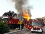 Camió incendiat