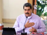 Nicolás Maduro en una reunión en Caracas.