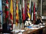 La ministra de Política Territorial y Función Pública, Carolina Darias, preside la Mesa General de Negociación Administraciones Públicas con sindicatos.