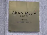 Cartel de uno de los hoteles de la cadena Meliá Hotels.
