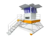 Render de las torres de vigilancia que instalarán en las playas de Barcelona. Torre de vigilancia de salvamento y socorrismo 22/9/2020
