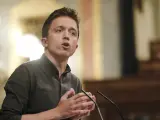 El portavoz de Más País-Equo en el Congreso, Íñigo Errejón, durante su intervención en una sesión plenaria en el Congreso de los Diputados, en Madrid (España), a 29 de septiembre de 2020.