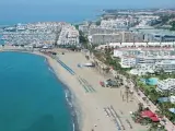 Imagen de archivo de la playa de Puerto Ban&uacute;s (Marbella)