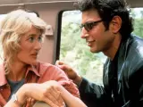 Jeff Goldblum, Laura Dern y Sam Neill recrean una famosa escena de 'Parque Jurásico'