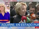 Esperanza Aguirre y María Rey, en '120 Minutos'.