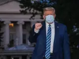 El presidente de EE UU, Donald Trump, de regreso en la Casa Blanca tras haber sido hospitalizado por COVID-19.