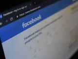 La página de acceso a Facebook, en un ordenador.