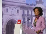 La presidenta del Banco Santander, Ana Botín, durante la junta de accionistas de 2019.
