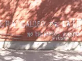Aparecen pintadas en el Colegio Mayor Galileo Galilei: "No pagaremos vuestra fiesta"
