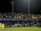 El Alcorcón, durante un partido en el estadio de Santo Domingo, en una imagen de archivo.