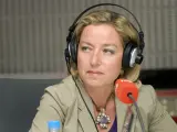 La diputada de Coalición Canaria en el Congreso, Ana Oramas, durante una entrevista