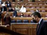 Pedro S&aacute;nchez, este mi&eacute;rcoles en la primera jornada de la moci&oacute;n de censura de Vox.