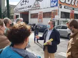Visista del diputado asturiano del PP Pablo González al polígono industrial de Promosa, en Gijón