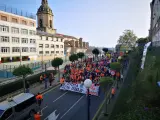 Marcha de trabajadores de estiba del Puerto de Bilbao