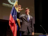 Leopoldo López pronuncia su primer mensaje tras la salida de Venezuela