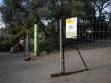 El parque del Tur&oacute; de la Peira cerrado por un acontecimiento privado.