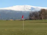 Un green del campo de golf La Faisanera, en Palazuelos de Eresma (Segovia).