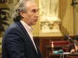 El conseller de Educación, Martí March, en el Parlament.