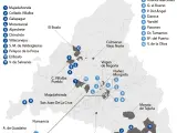 Mapa de restricciones en Madrid.