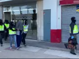 Momento de la detención en Valencia.