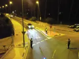 Control policial en Ontinyent (Valencia)